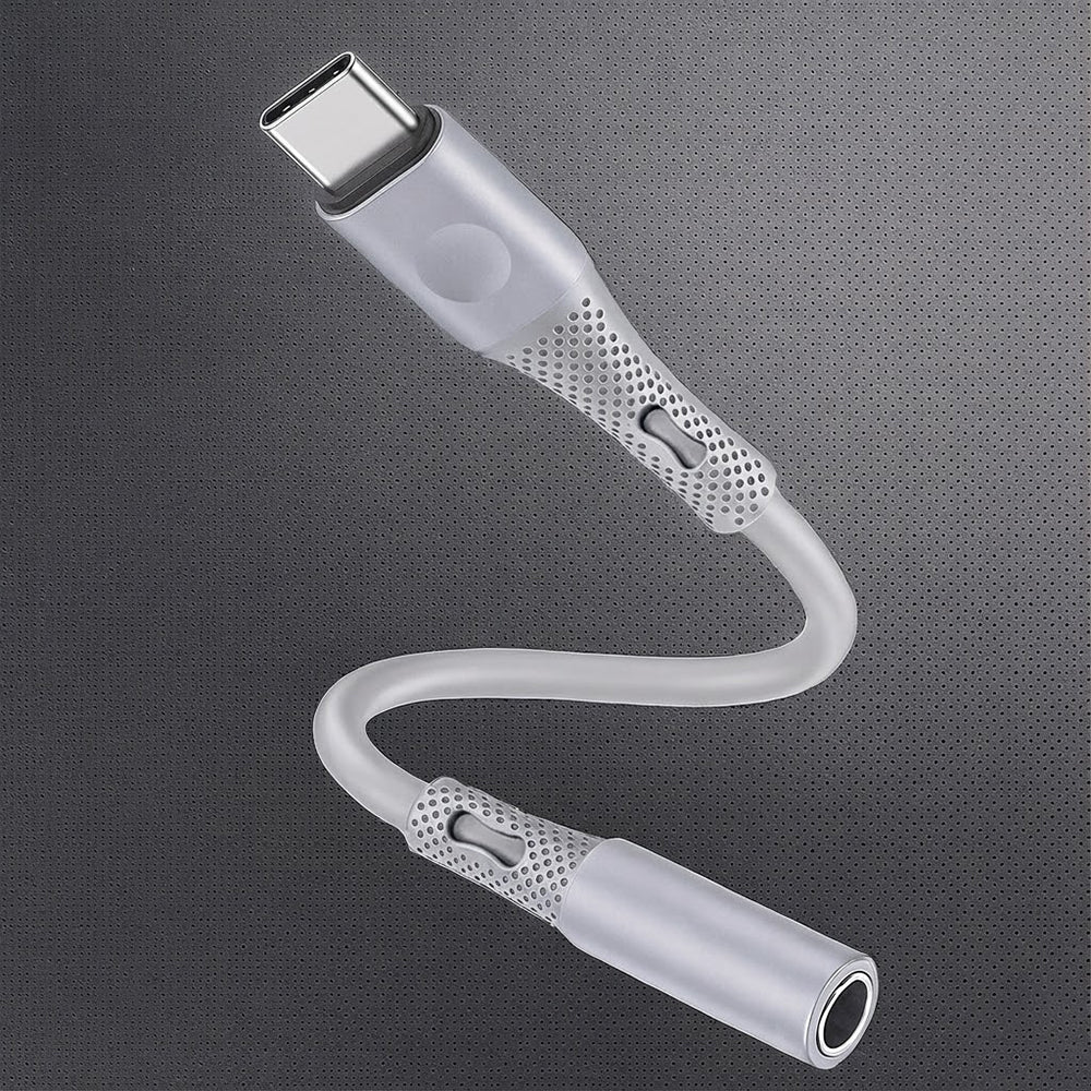 Audioadapter USB-C - 3.5mm Techsuit AC1 SoundFlex, Grau
