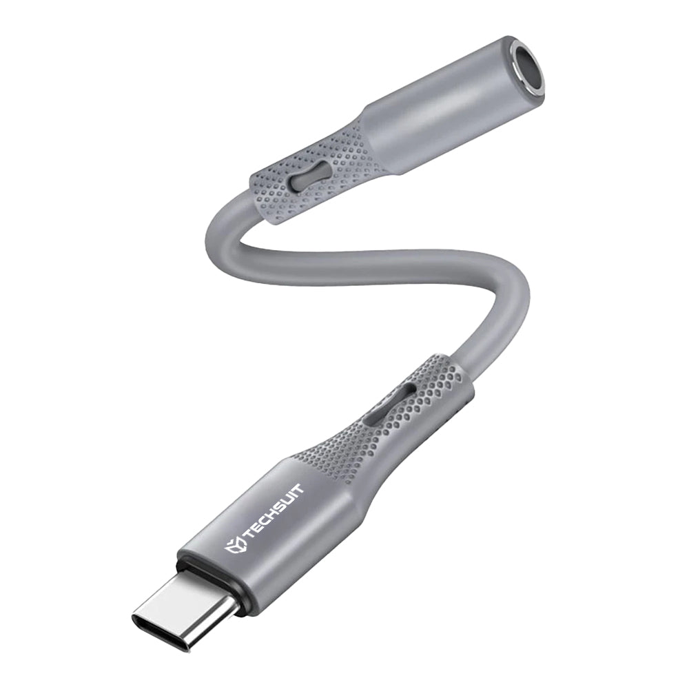 Audioadapter USB-C - 3.5mm Techsuit AC1 SoundFlex, Grau
