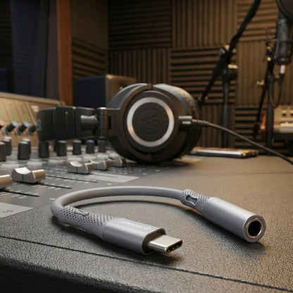 Audioadapter USB-C - 3.5mm Techsuit AC1 SoundFlex, Grau