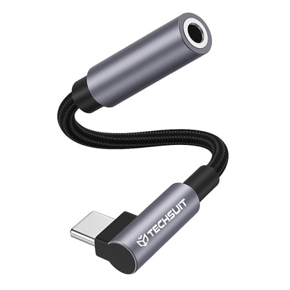 Adaptateur Audio USB-C - 3.5mm Techsuit AC7 MusicDox, Gris