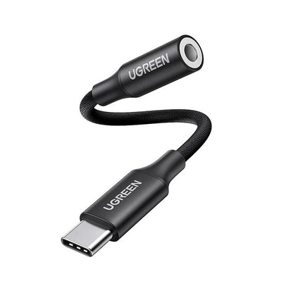 Adaptateur Audio USB-C - 3.5mm UGREEN AV161, Noir