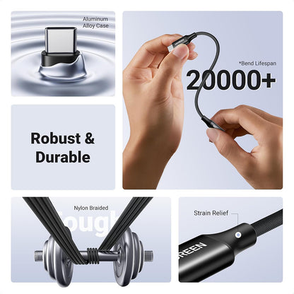 Adaptateur Audio USB-C - 3.5mm UGREEN AV161, Noir