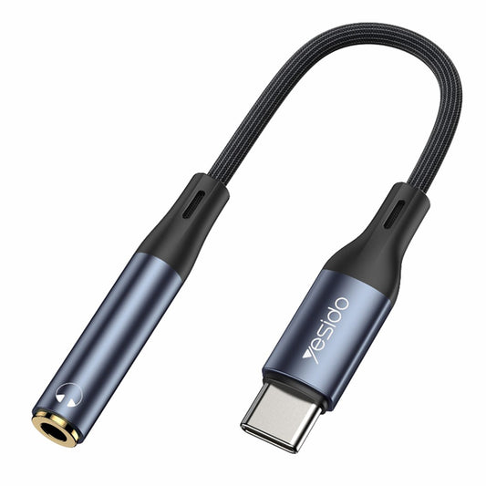 Audioadapter USB-C - 3.5mm Yesido YAU38, Schwarz
