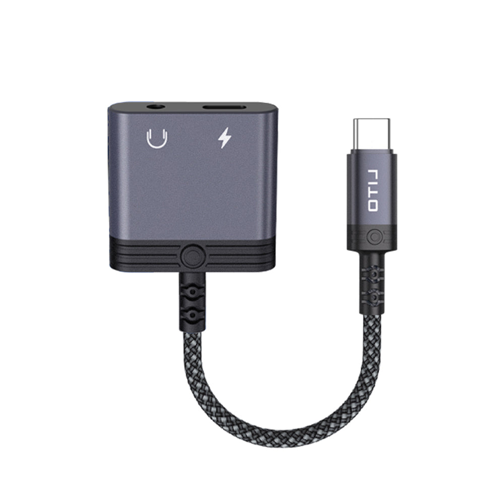 Adaptateur Audio USB-C - USB-C / 3.5mm Lito LA04T, Noir