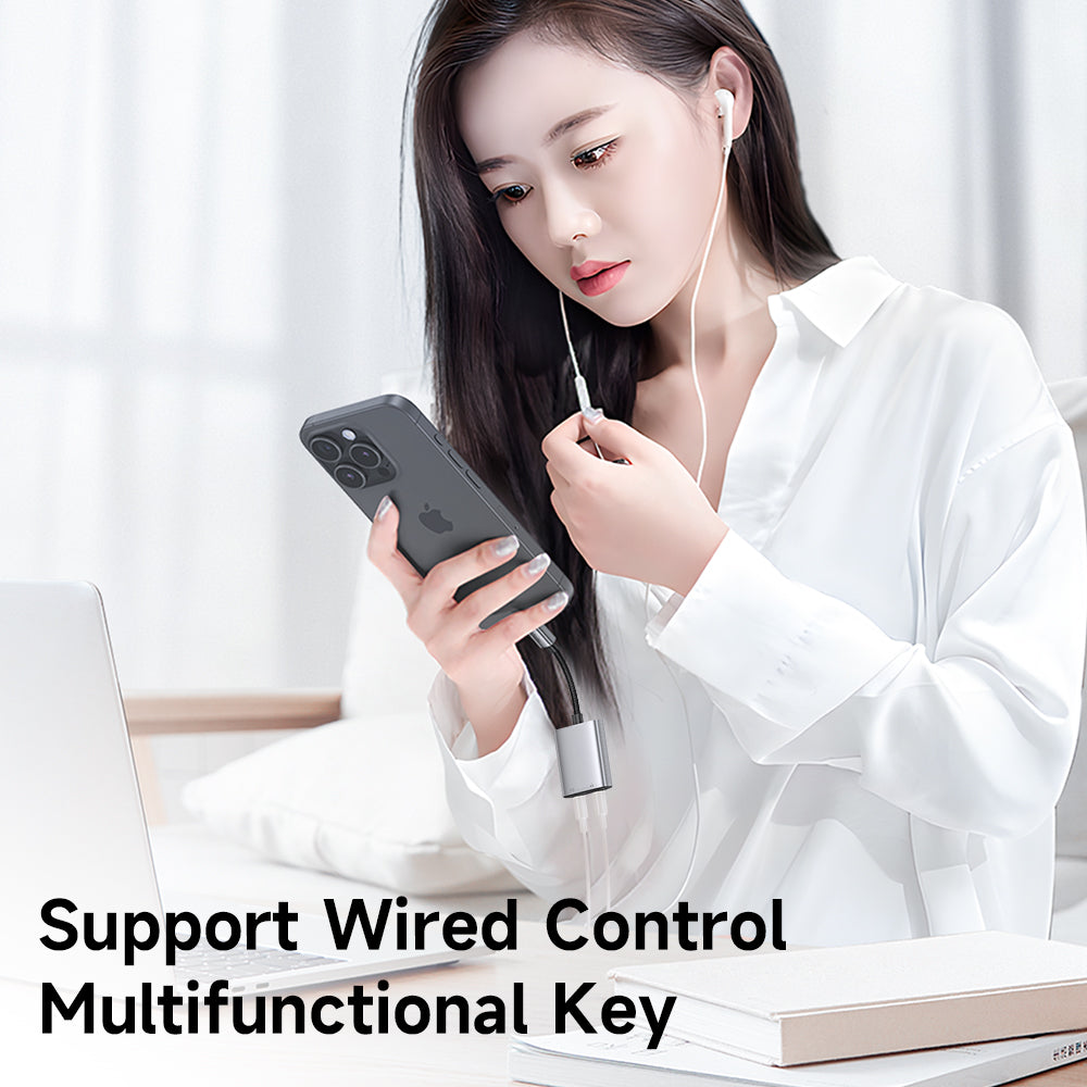 Audio-Adapter USB-C - USB-C / USB-C McDodo CA-5570 Wales, Grau