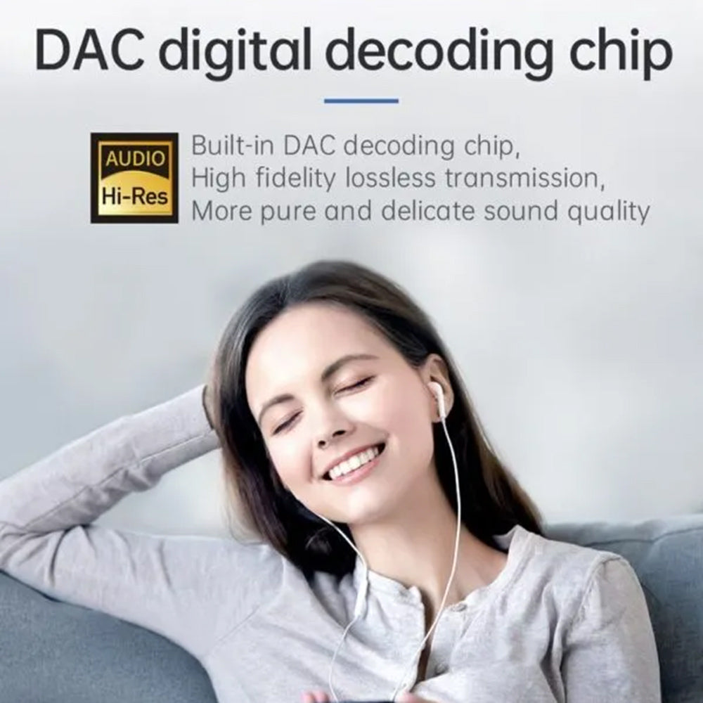 USB-C Audio-Adapter - USB-C / USB-C McDodo CA-7670, Schwarz