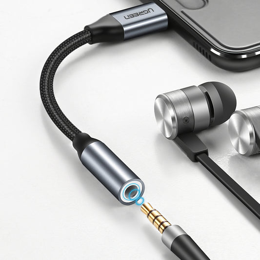 Adaptateur Audio USB-C - 3.5mm UGREEN AV142, Gris