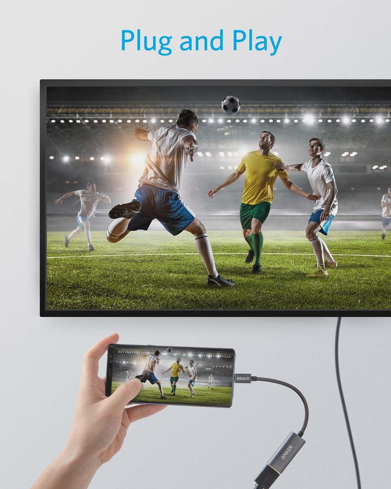Adaptateur Audio et Vidéo USB-C - HDMI Anker 310, Gris A83120A2