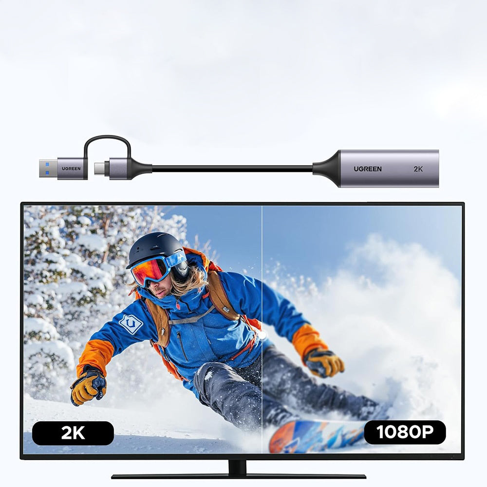 Adaptateur Audio et Vidéo USB-A / USB-C - HDMI UGREEN CM629 (15389), Gris