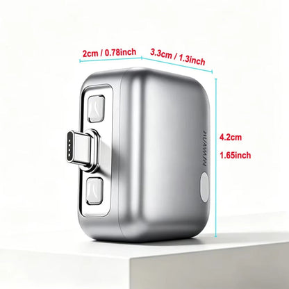 Adaptateur Auto Disconnect USB-C KUWAJIA KH-51 pour Alimentation avec Déconnexion Automatique et Protection de Batterie, Argenté