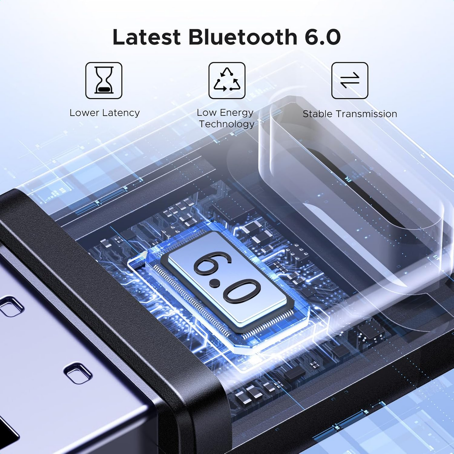 Bluetooth USB Adapter UGREEN CM748 (75073), Schwarz