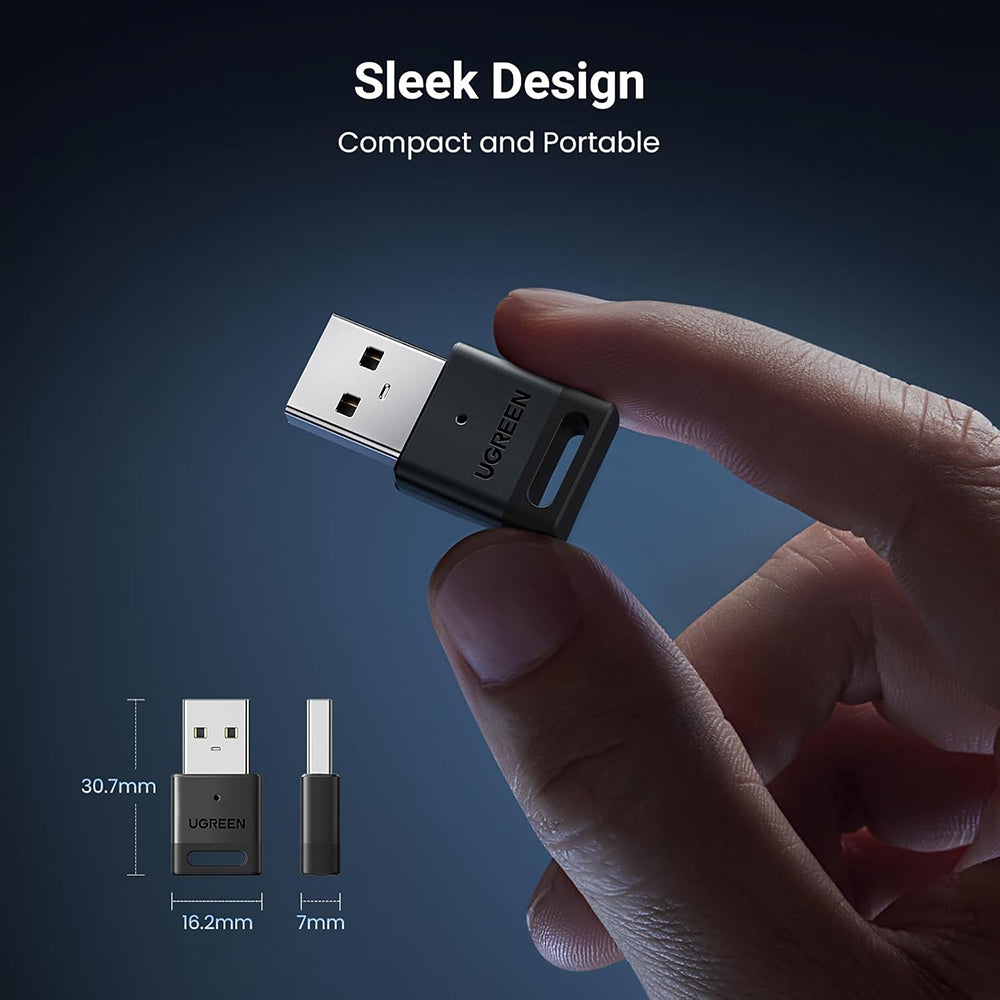 UGREEN CM591 (35995) USB Bluetooth Adapter, Black