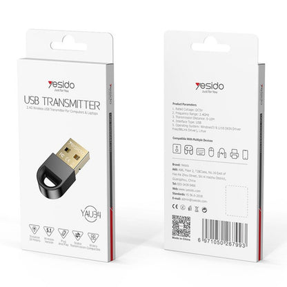 Adaptateur Bluetooth USB Yesido YAU34, Noir