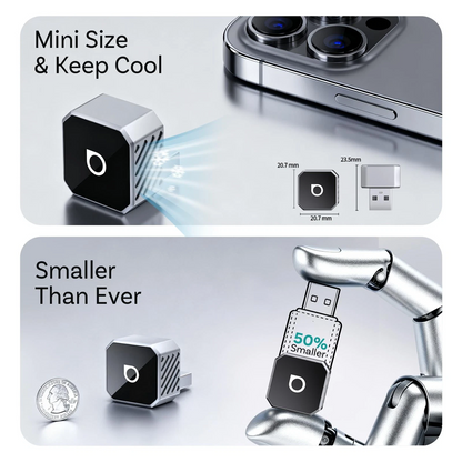 Adaptateur Carplay / Android Auto sans fil Ottocast Mini Cube Style C pour Apple iPhone / série Android CP88-T3