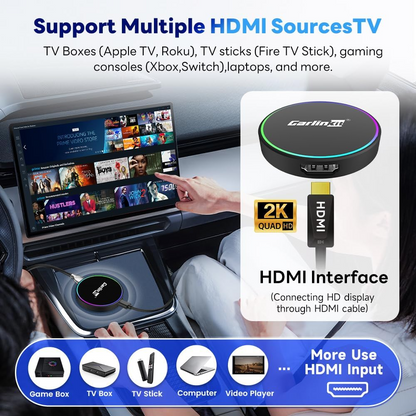 Carplay / Android Auto Wireless Adapter Carlinkit HD2CP Pro für Apple iPhone / Android Series