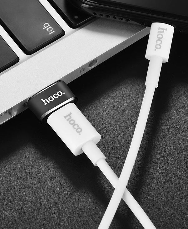 Data and Charging Adapter USB-C - USB-A HOCO UA6, Black