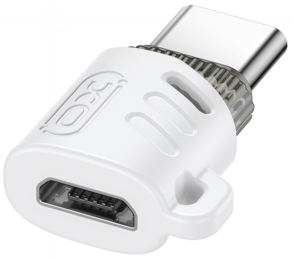 MicroUSB to USB-C Data and Charging Adapter XO Design NB256G, White