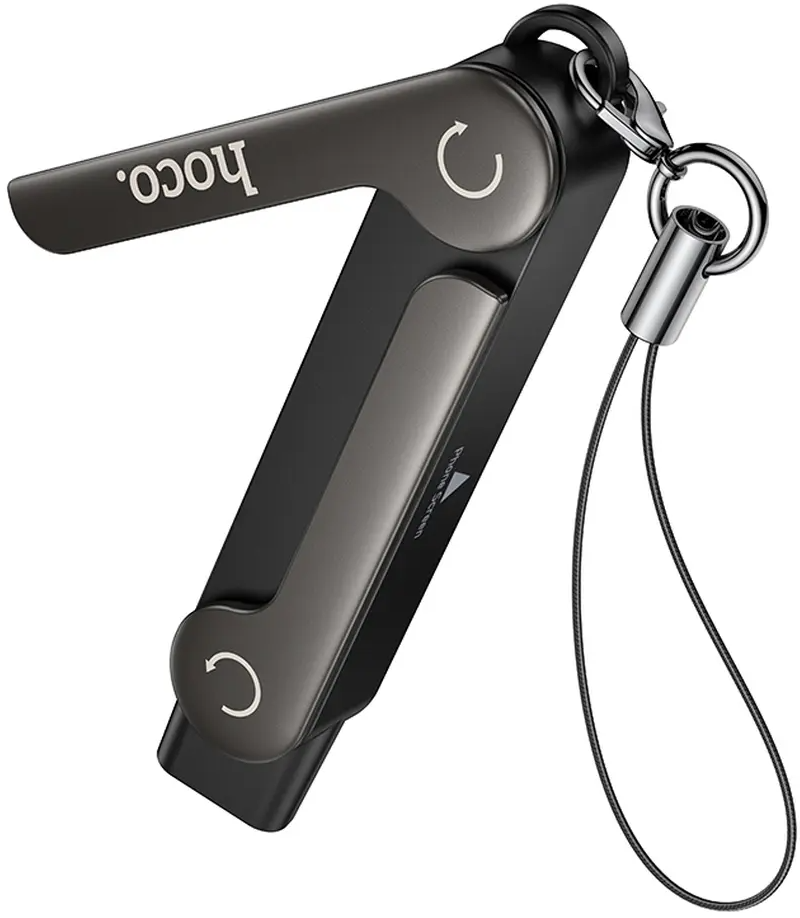 Adaptateur de données et de charge USB-C - USB-C HOCO UA47A, Noir