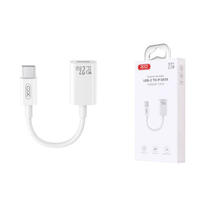 Adaptateur de Données et de Charge USB-C - Lightning XO Design NB-R268A, Blanc