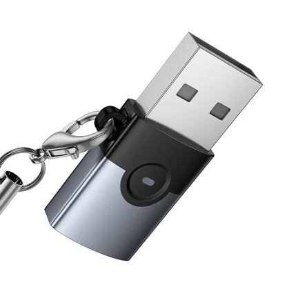 Adaptateur de données et de charge USB-C - USB-A HOCO UA46B, Gris