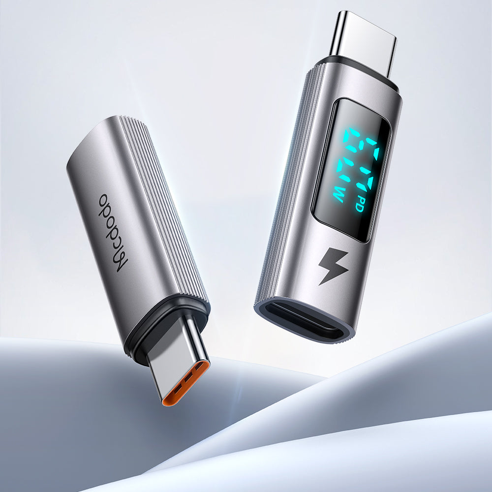 Adaptateur de Données et de Chargement Lightning - USB-C McDodo OT-5990 Wales Display, Noir