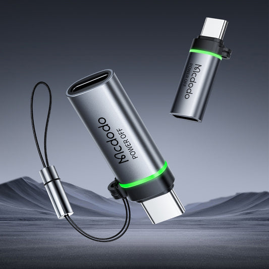 Adaptateur de Données et de Charge Lightning - USB-C McDodo OT-6010 Power Off, Noir