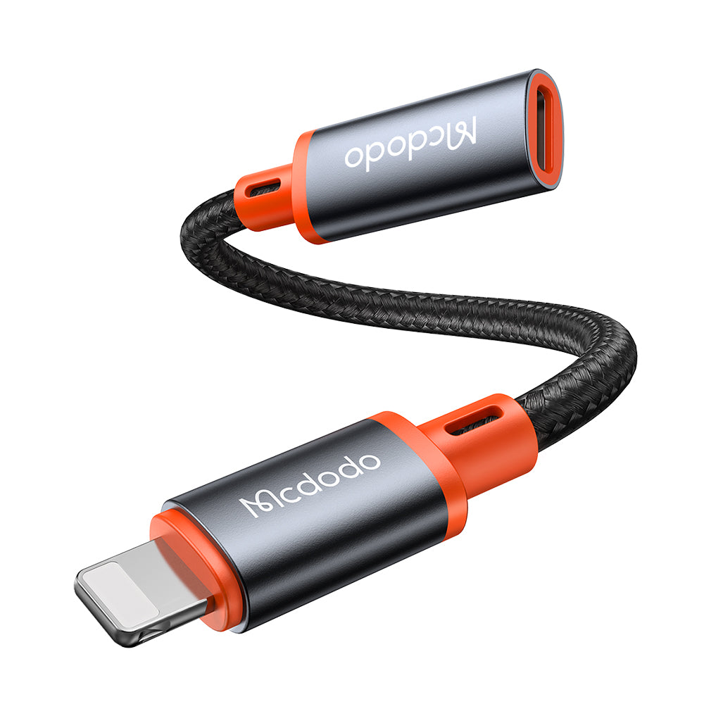 USB-C - Lightning McDodo CA-1440 Daten- und Ladeadapter, Schwarz