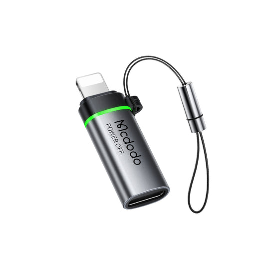 Adaptateur de Données et de Charge USB-C - Lightning McDodo OT-2590 Power Off, Noir
