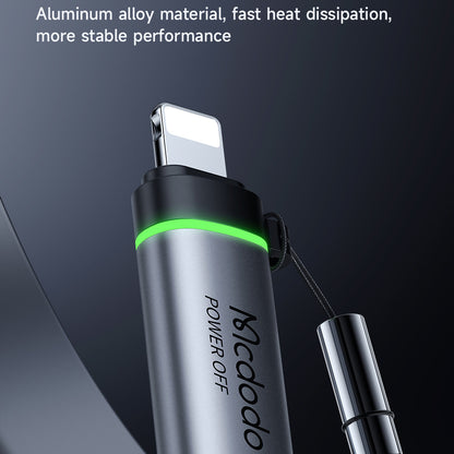 USB-C to Lightning McDodo OT-2590 Power Off Adapter, Black