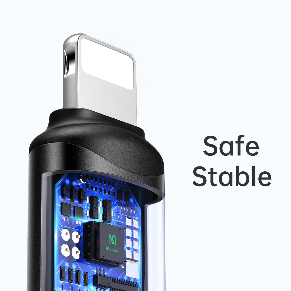 USB-C - Lightning McDodo OT-7680 Daten- und Ladeadapter, Schwarz