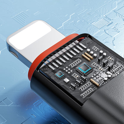 USB-C - Lightning Daten- und Ladeadapter Techsuit A3 HyperPort, Schwarz Orange