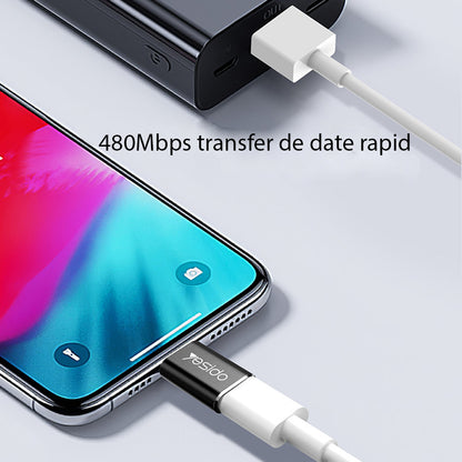 USB-C - Lightning Daten- und Ladeadapter Yesido GS03, Schwarz