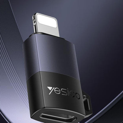 USB-C - Lightning Daten- und Ladeadapter Yesido GS27, Grau
