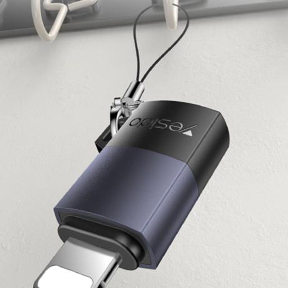 USB-C - Lightning Daten- und Ladeadapter Yesido GS27, Grau