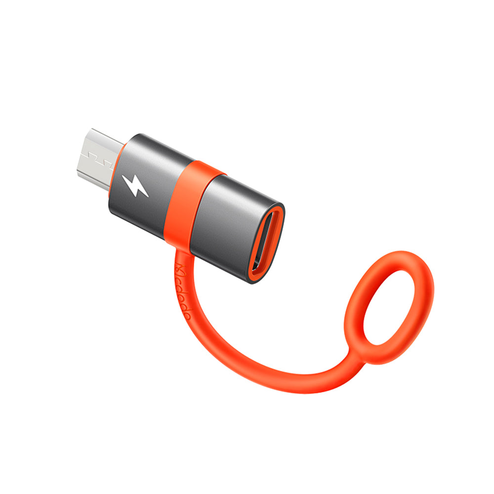 Adaptateur de données et de charge USB-C - microUSB McDodo OT-3820, Gris