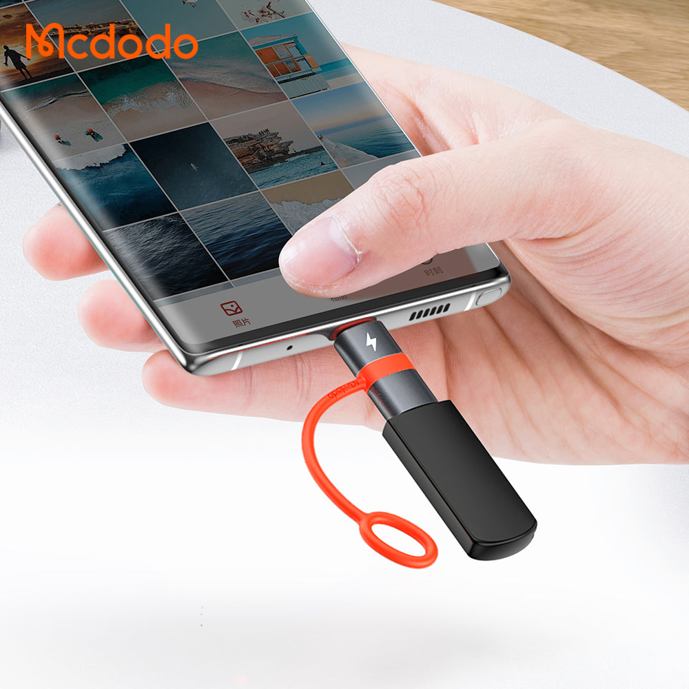 Adaptateur de données et de charge USB-C - microUSB McDodo OT-3820, Gris