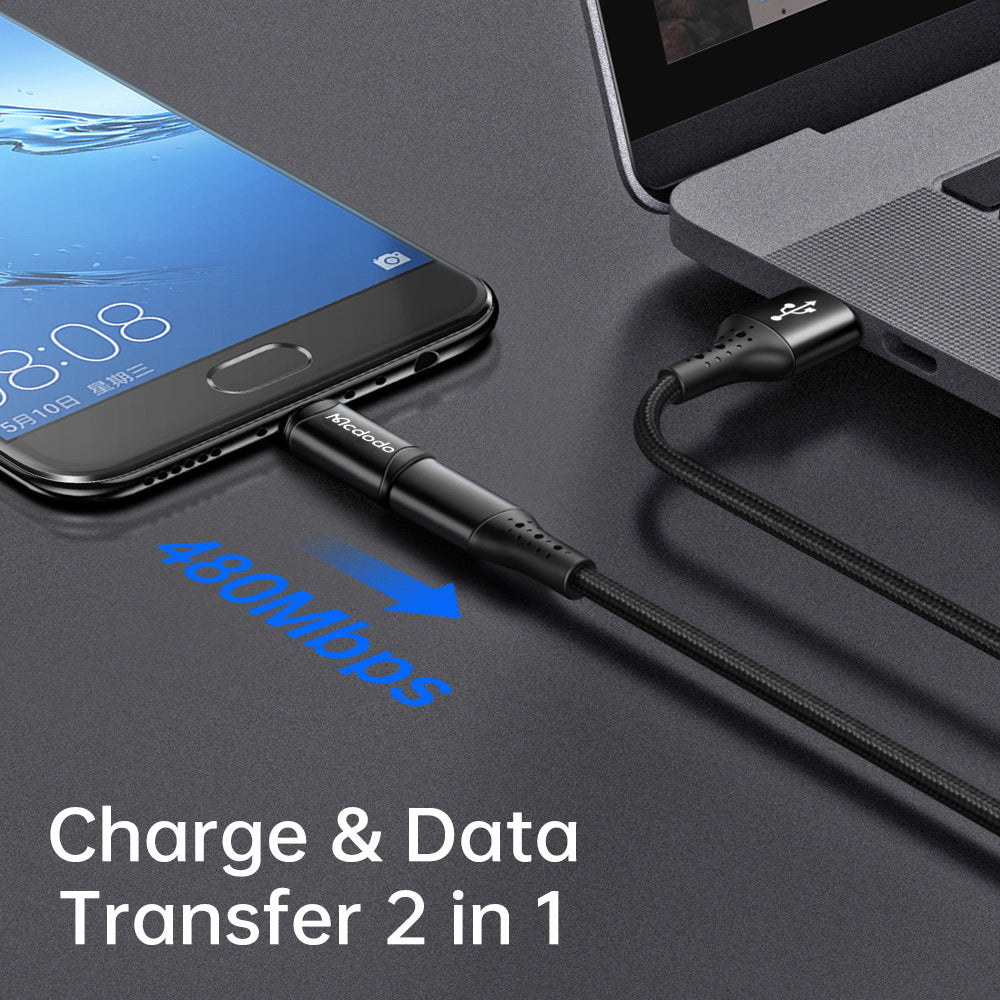 USB-C - microUSB Adapter McDodo OT-7690, Schwarz