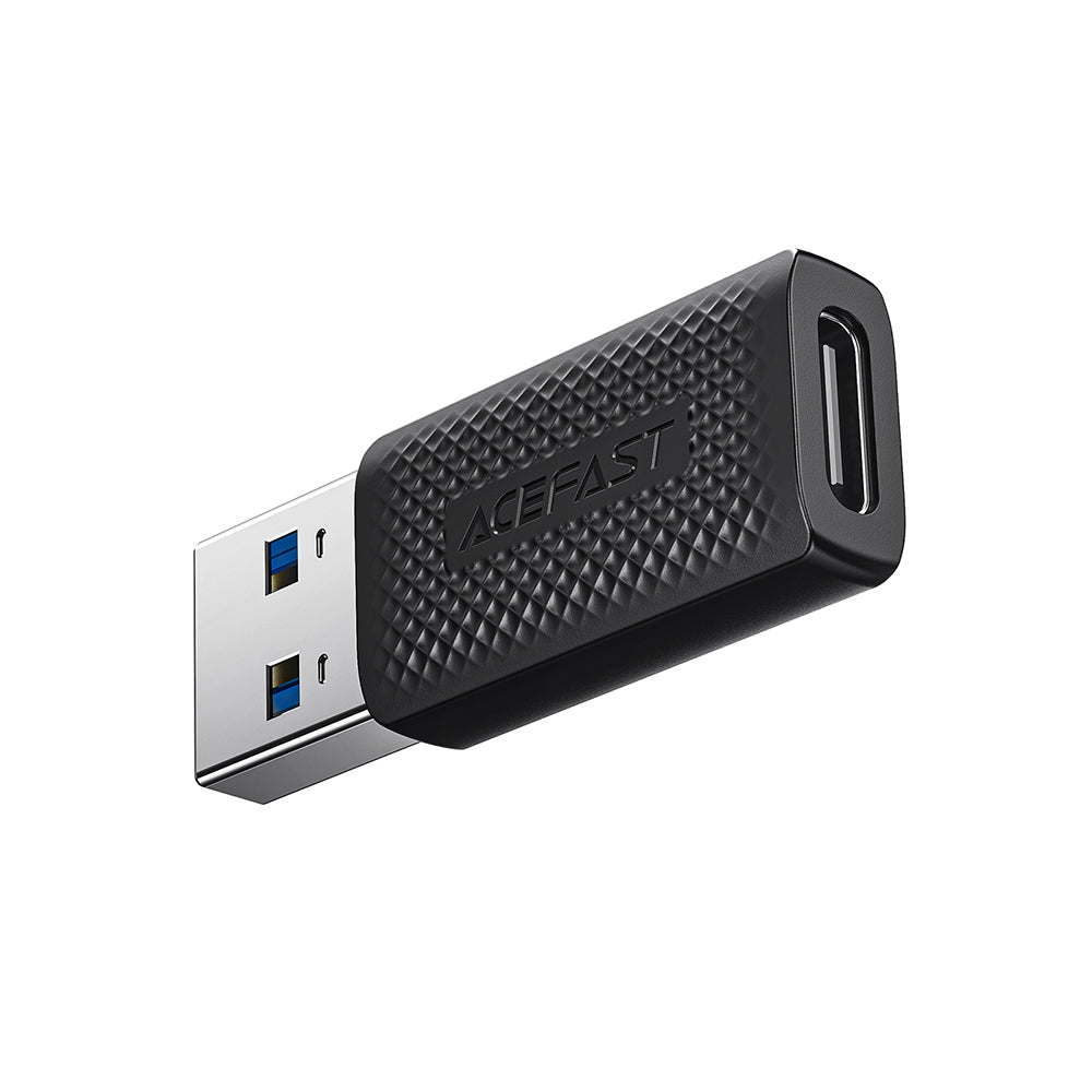 Adaptateur de Données et de Chargement USB-C - USB-A Acefast J2, Noir