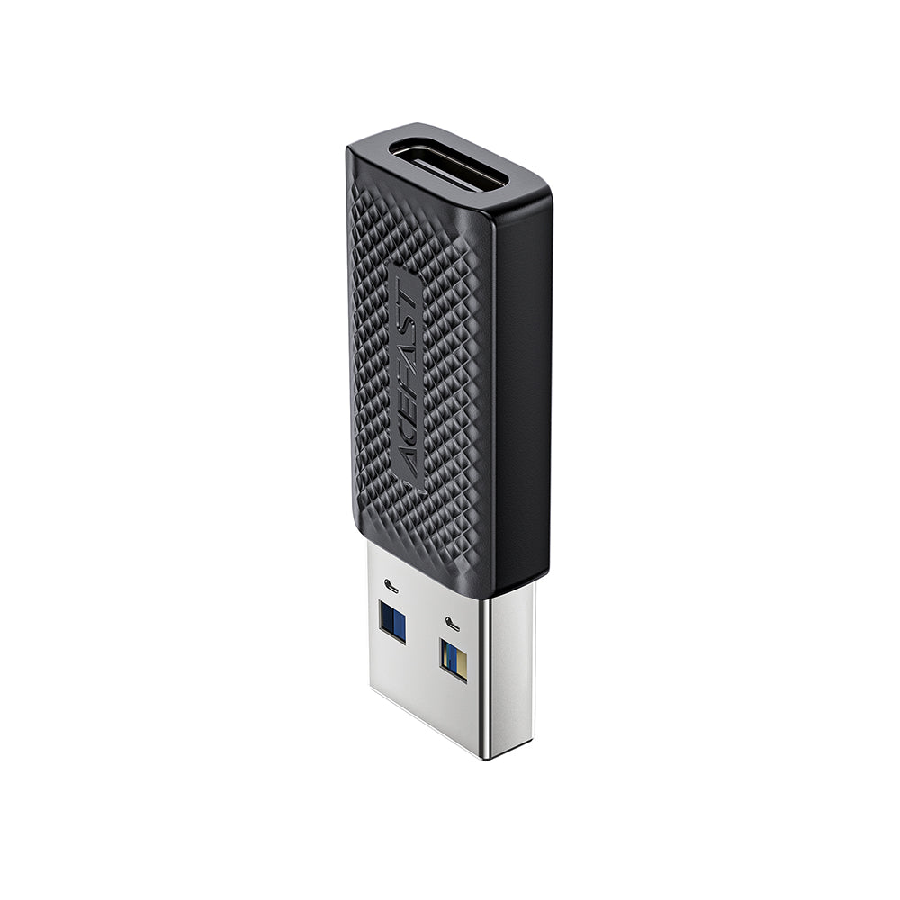 Adaptateur de Données et de Chargement USB-C - USB-A Acefast J2, Noir
