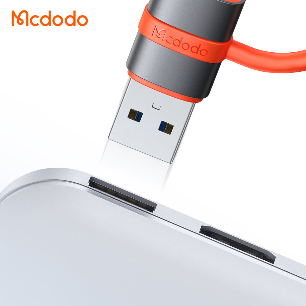 Adaptateur de Données et de Chargement USB-C - USB-A McDodo OT-3800, Gris