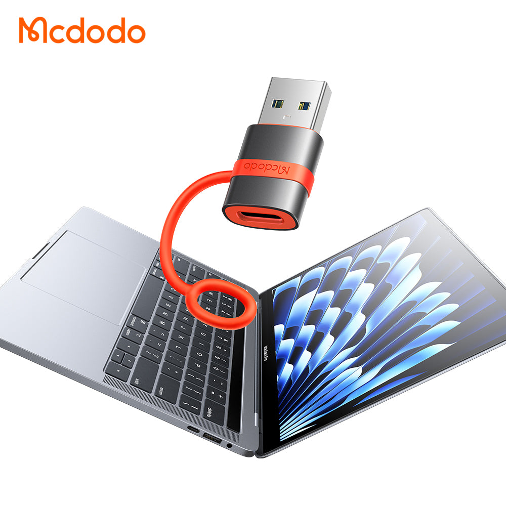 Adaptateur de Données et de Chargement USB-C - USB-A McDodo OT-3800, Gris