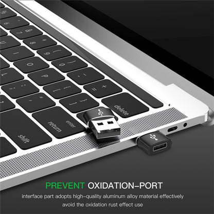 Adaptateur de Données et de Chargement USB-C - USB-A Techsuit, Noir