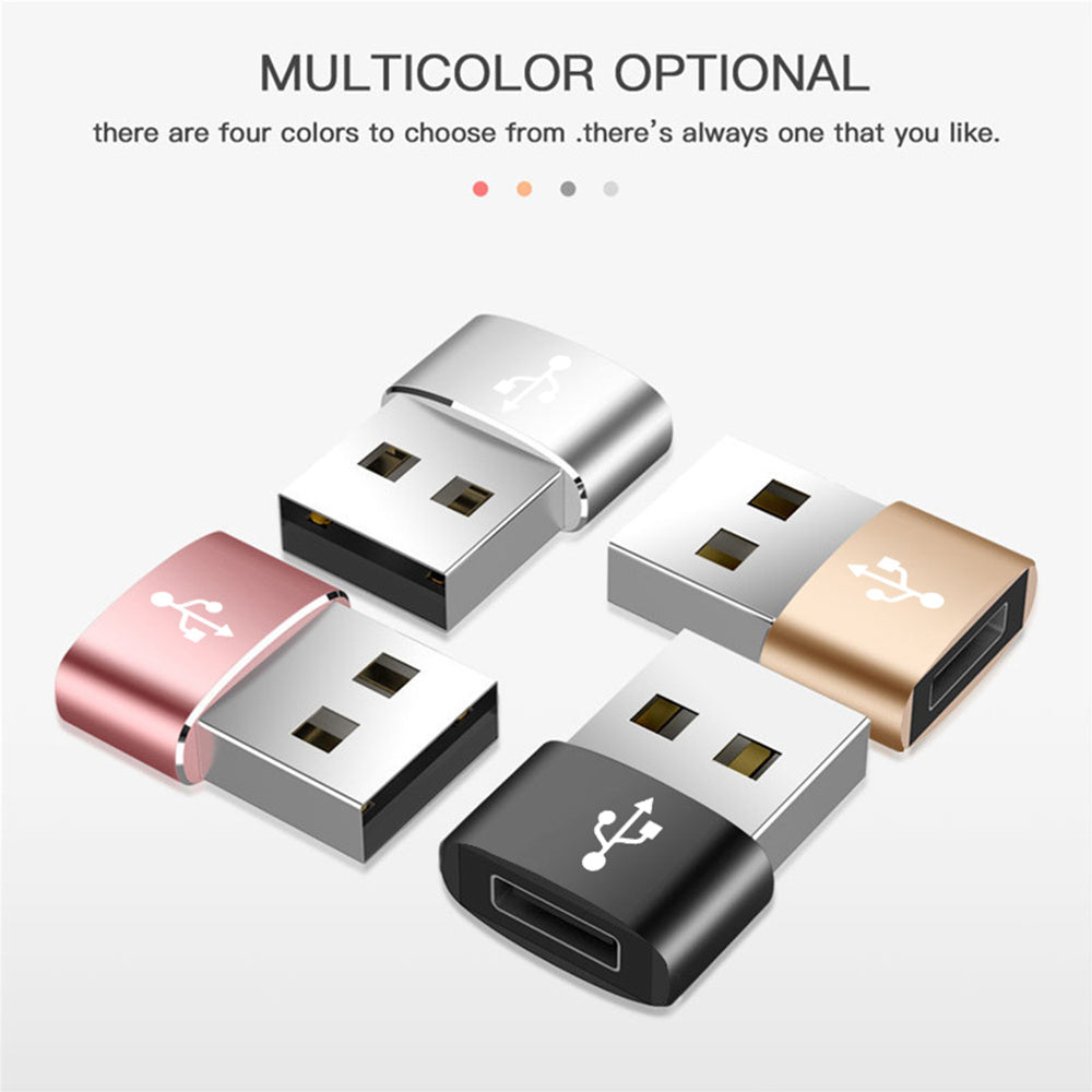 Adaptateur de Données et de Chargement USB-C - USB-A Techsuit, Noir