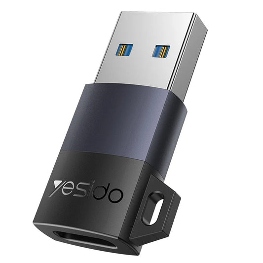 USB-C - USB-A Daten- und Ladeadapter Yesido GS34, Grau