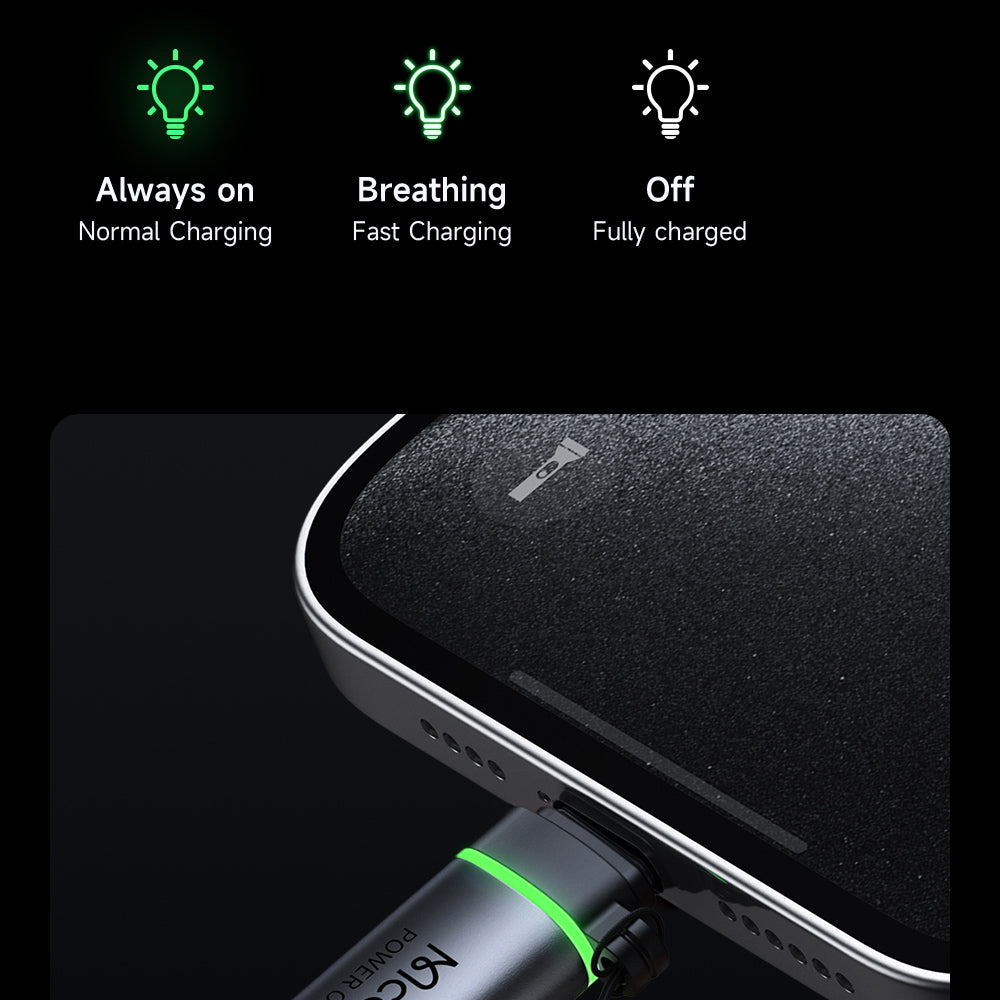 USB-C Daten- und Ladeadapter - USB-C McDodo OT-2450 Power Off, Schwarz