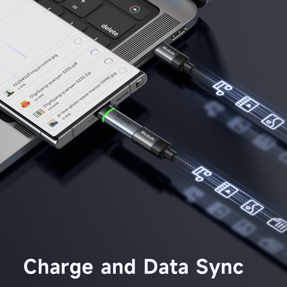 USB-C Daten- und Ladeadapter - USB-C McDodo OT-2450 Power Off, Schwarz