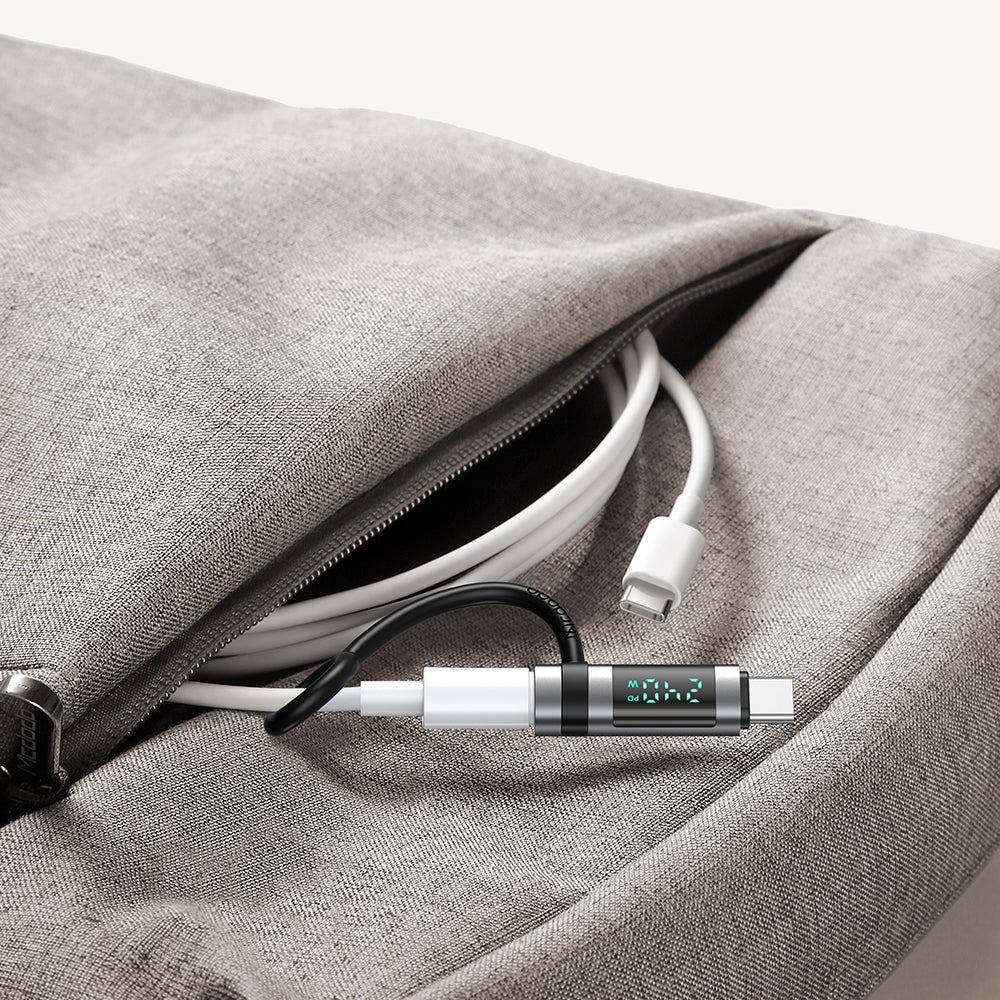 USB-C Daten- und Ladeadapter - USB-C McDodo OT-2620 Pigeon Display, Schwarz