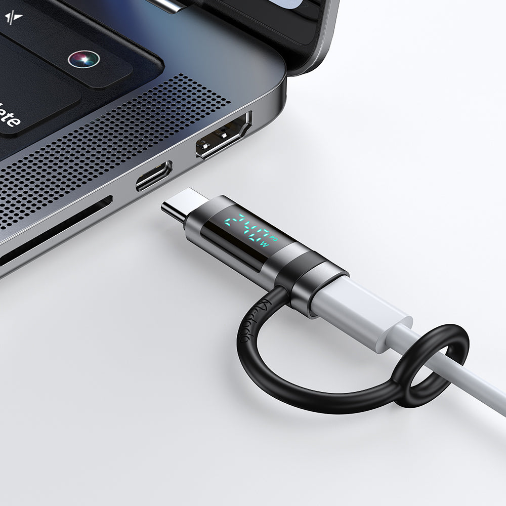 USB-C Daten- und Ladeadapter - USB-C McDodo OT-2620 Pigeon Display, Schwarz