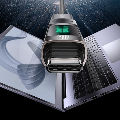 USB-C Daten- und Ladeadapter - USB-C Yesido GS24 Display, Grau