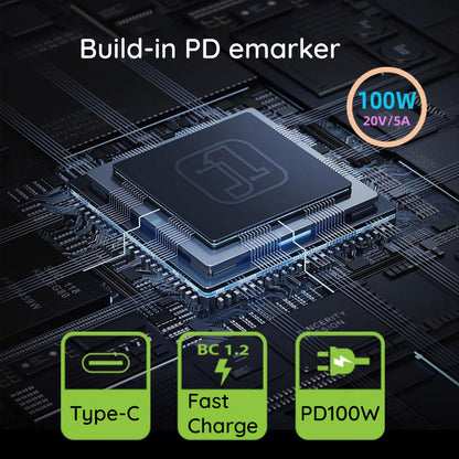 Techsuit LaptopPlugX A22 Ladeadapter, DC - USB-C, Grau